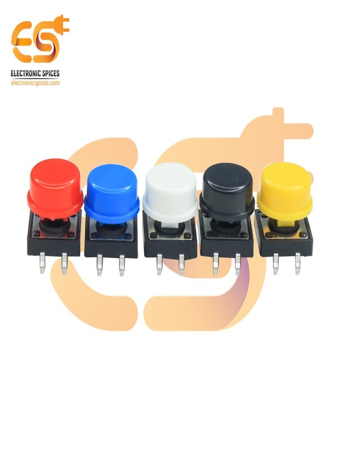 إلكترونيك سبايسس مجموعة مفاتيح إلكترونية للتوابل، تتضمن مفتاح ضغط لمسي بأبعاد 12×12×7.3 مم وغطاء دائري متعدد الألوان - Image 5